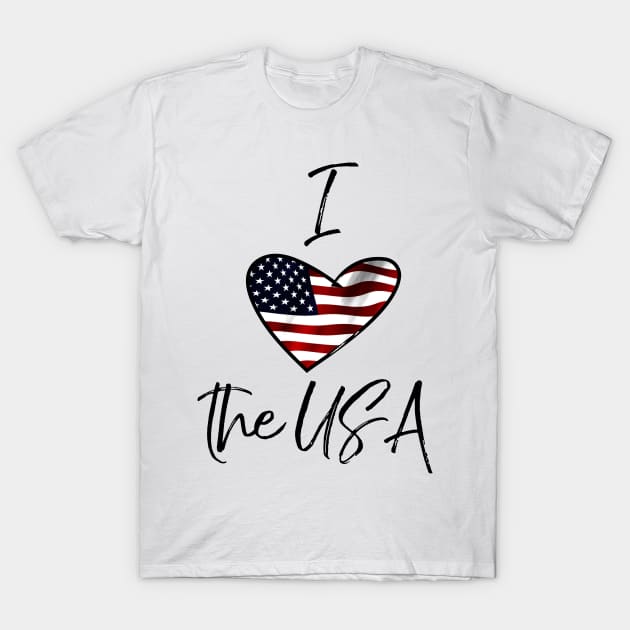 Love USA T-Shirt by Kirovair